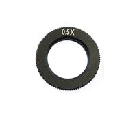 0.5X 0.75X 1X 1.5X 2X Auxiliary Industrial Microscope Camera Objective Lens for 180X Microscope Camera C-mount Len Adjustable Magnification(0.5X)