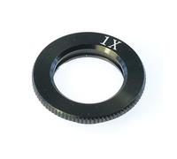 0.5X 0.75X 1X 1.5X 2X Auxiliary Industrial Microscope Camera Objective Lens for 180X Microscope Camera C-mount Len Adjustable Magnification(1X)