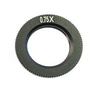 0.5X 0.75X 1X 1.5X 2X Auxiliary Industrial Microscope Camera Objective Lens for 180X Microscope Camera C-mount Len Adjustable Magnification(0.75X)