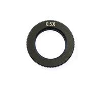 0.5X 1X 1.5X 2X Auxiliary Industrial Microscope Camera Lens for 180X Microscope Camera C-mount Len Adjustable Magnification(0.5X)