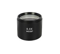 0.5X 2X 0.7X Auxiliary s Lens For Industry Digital Video Stereo Microscope Camera Objective Lens Mounting Thread Adjustable Magnification(0.3X)
