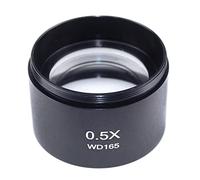 0.5X Stereo Microscope Auxiliary Barlow Lens Big Attachment Objective Lens Microscope Barlow