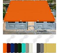 0.5x1m - 98% UV Protection Outdoor Shade Net with Rope for Garden Patio Pergola - Orange Color Perfect for Sun Blocking & Privacy