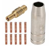 0.6/0.8mm Contact Tips M6*25mm MB15 MIG Consumables Kit Shroud Nozzle Holder Spares For All MIG MIG Welders 130/140/200-0.8mm