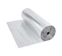 0.6×5m Aluminum Insulation Roll Double Foil Single Layer Air Bubble Roll for Roof /Loft /Wall /Home /Caravan (0.6*5m)