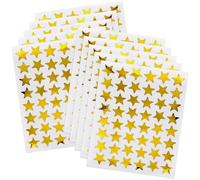 0.6" Gold Star Stickers - 2880 Pcs, 60 Sheets - Reward Stickers for Children, Ideal for Reward Charts and More (Gold)