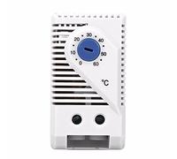 0-60 ℃ Compact Thermostat, Adjustable Mechanical Electric Temperature Controller Switch (Blue Button)