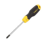 0-64-974 Screwdriver Pozidriv® PZ2 Series: CUSHIONGRIP 100mm STANLEY