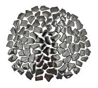 0.68"-1.53" Irregular Ceramic Mosaic Tiles,500g/1.1lb Ceramic Mosaic Tiles for Crafts,Ceramics Mosaic Pieces for Home Decoration or DIY Crafts,Mosaic Making Supplies (Black)