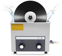 0.6L Ultrasonic Vinyl Record Cleaner, Portable Lp Cleaning Machine with 0-30 Min Timer & Auto-rotating Dual-side Wash