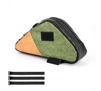 0.6L Waterproof Bike Seat Bag Triangular for Cycling Storage on Saddle Mount with Polyester Build and Inner Mesh Pocket Organization