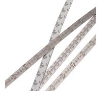 (0.6m) Stainless Steel Laser-Etched Ruler with Adhesive Backing, Dual Measurement, Sleek Silver Finish - Choose Length 0.6m to 2.5m