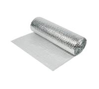 0.6m x 25m Yuzet Double Aluminium Bubble Insulation Foil Roll - Thermal Reflective Radiant Barrier for Roof, Loft, Garage, Radiator, Shed - Heat & Cold Insulation, Moisture Resistant