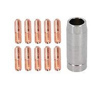 0.6mm Mini Contact Tips 10pk & Shroud Hobby Welding Torch Welder MIG Gas