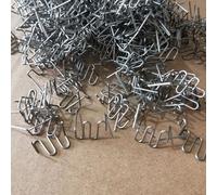 0 6mm S Wave Staples Set, 1000Pcs for Car Bumper Bodywork Repair Kit, Stainless Steel Material