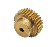 0.7 Module 43T Cylindrical Spur Gear Straight Pinion Copper Step Shaft Hardware Multibores(19mm bore)