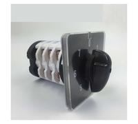 0-7 Position Rotary Cam Changeover Switch 50A Four Poles Changeover Selector Silver YMZ12-50/4