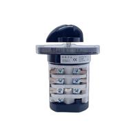 0-7 Positions 25A 4 Pole Electrical Changeover Selector Main Manual Transfer Rotary Cam Switch YMZ12-25/4 Controls Switches