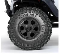 0.7" RC Aluminum Beadlock Wheel 21×11mm with -1mm Offset for 1/30 Axial | CNC Alloy Rims for Axial SCX30 & Redcat Ascent-32 1/30 1/32 Micro Crawler Upgrades, Screw-On Beadlock, Black (4PCS)