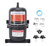0.75L Mini Pressure Tank Accumulator Tank with Clamps 1/2 MNPT Port Pre Pressurized 125PSI for RV Boat Trailer Water System