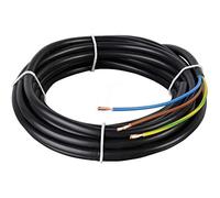 0.75mm 50m Rubber Cable H05RR-F 3183R - 3 Core Heavy Duty Flexible Electrical Wire for Extension Leads, Garden, Pond Pumps & Power Tools