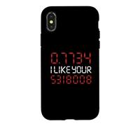 0.7734 I Like Your 5318008 Boobies Calculator Joke Math Case for iPhone X/XS