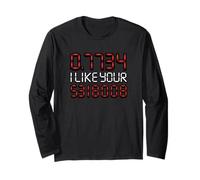 0.7734 I Like Your 5318008 Boobies Calculator Joke Math Long Sleeve T-Shirt