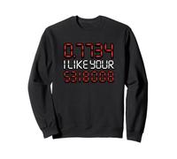 0.7734 I Like Your 5318008 Boobies Calculator Joke Math Sweatshirt