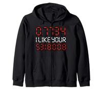 0.7734 I Like Your 5318008 Boobies Calculator Joke Math Zip Hoodie