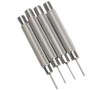 0.7mm 0.8mm 0.9mm 1mm Watch Band Pin Punch, Stainless Steel Watch Band Link Remover Kit Repair Tool, Easy to Use with Hammer, Fits Various Watch Bands, Take Control of Your