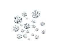0.7mm-12mm High Clarity D Colorless Round Moissanite Diamond Loose Moissanite Stone Gemstone, 2PCS 6.0mm, Gemstone, goldstone