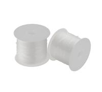 0.7mm Dia Crystal Beading Cords Clear Fishing Line Non-Elastic Nylon Thread for Christmas Ornaments Jewelry Making Craft Fishing - 10M 2 Rolls