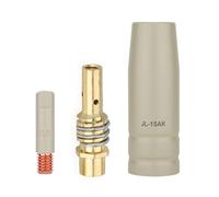 0.8/1.0/1.2mm Torch Nozzle Tip Holder 15AK European Welding Accessories for Professional Welders Precise Tasks 3pcs Welding Equipment