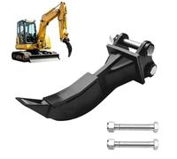 0.8-1.8T Mini Excavator Fang Tooth 48cm Alloy Steel Ripper | 90 mm (3.54 inches) span width, 25 mm (0.98 inches) hole, robust single tooth tearing remover with 2 bolts for hard soils and