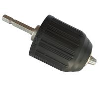 0.8-10 mm keyless drill chuck with 1/4" hexagonal shank