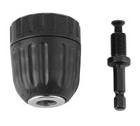 0.8-10mm Self-Locking Keyless Chuck Drill Chuck Impact Hammer Drill Bit Conversion Adapter(#02) High Precision Self Tightening Keyless Feature Long Service Life Perfect Match