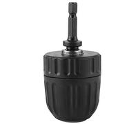 0.8 10mm Self Locking Keyless Chuck Impact Hammer Drill Bit Conversion Holder, Made of Steel, Self Tightening Feature, Suitable for Electric Hammer or Impact Drill