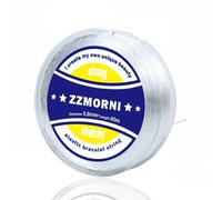 0.8 mm x 60 m Clear stretchy elastic thread for bracelet and jewelry making, perfect for creating elasticated string bracelets, necklaces, and beaded decorations