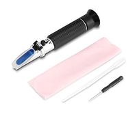 0-80% Volume Percent ATC -10-30°C Optics Alcohol Refractometer, For Alcohol Liquor production, Spirit Alcohol Measurement, Ethanol with water, Distilled beverages, Tester Meter with pipet
