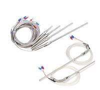 0-800 Degree M8 K J PT100 Type 50mm 150mm 100mm 200mm Probe Screw Thread Cable Thermocouple 1Pcs(5m M8 K,150mm)