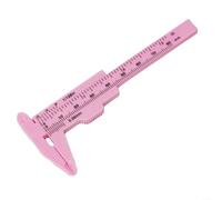 0-80mm Plastic Caliper with Inch and MM Scale(Pink)