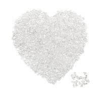 0.88lb/400g Small Natural Irregular Shaped Crystal Quartz Rock Tumbled Chips Crushed Stone Healing Reiki Crystal Gemstones for Garden Vases Plants Decoration (Clear)