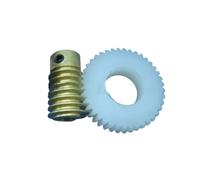 0.8M 50T Plastic Worm Gear Set Self Locking Turbine Pinion 1:50 Reduction Gear Robot Arm Reduction Gearbox Accessories(12mm OD 6mm bore)
