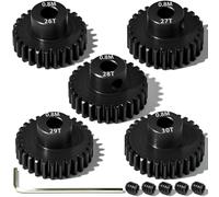 0.8M Hardened Steel Pinion Gears 5mm Bore 26T 27T 28T 29T 30T for RC Motor