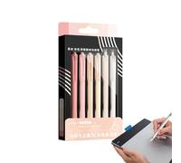 0.8mm 6 Colors Retractable Writing Fine Point Pens Acrylic Coloring Pens for Journaling and Writing on Journal Water Painting Drawing Art Sketches