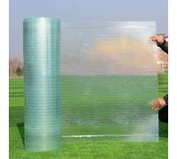 0.8mm Polycarbonate Roofing Sheet Clear Daylighting Panels,Glassfiber Panel,Waterproof Greenhouse Roof Panels,for Greenhouse Canopy Carport,Easy to Cut(WxL: 0.5x8m(1.64x26.2ft))