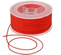 0.8mm Red Nylon Cord Satin String for Bracelet, Necklace, Jewelry Making - 71 Yards