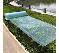 0.8mm Transparent Polycarbonate Roofing Sheets,Weatherproof Glassfiber Sheet,Greenhouse Replacement Plastic Roof Panels,Panels for Cold Framed Garden Pergolas Canopy(1x3m)