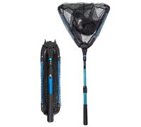 0.9/1.8/2.1/2.5/3.0 M Collapsible Fish Landing Net with Anti-Slip Telescoping Pole Rubber Handle for Kids Adults Saltwater Freshwater(Blue,3.0m)