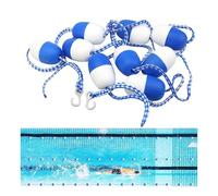 0.9-50 M Floating Pool Safety Divider Swim Lane Line, Buoy Demarcation Line Rope with Bi-Tone Floating Buoys & 2 Pre-Installed Hooks(147Ft/44.81m)